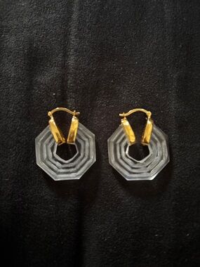 Shyla Sphinx Earrings (Clear)